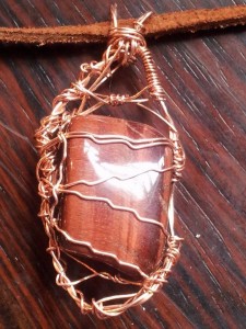 Wire-wrapped pendant by Firehorse Creations